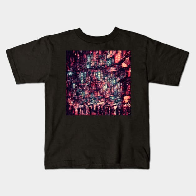 China Town Kids T-Shirt by Artieries1